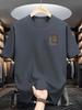 100 Pure Cotton Unisexs Loose TShirt Breathable Casual Fashion Letter Pattern Printed ShortSleeved Round Neck Top
