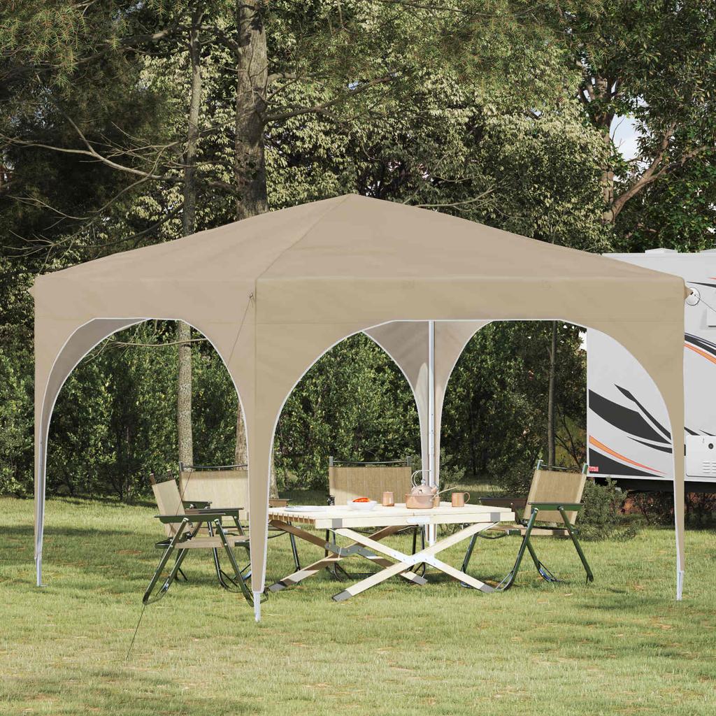 Pop Up Party Tent 290 X 290 X 245 Cm Cream