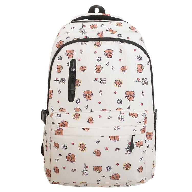 Schoolbag Korean version of the new niche Mori literary floral small fresh girl schoolbag junior high school student travel backpack