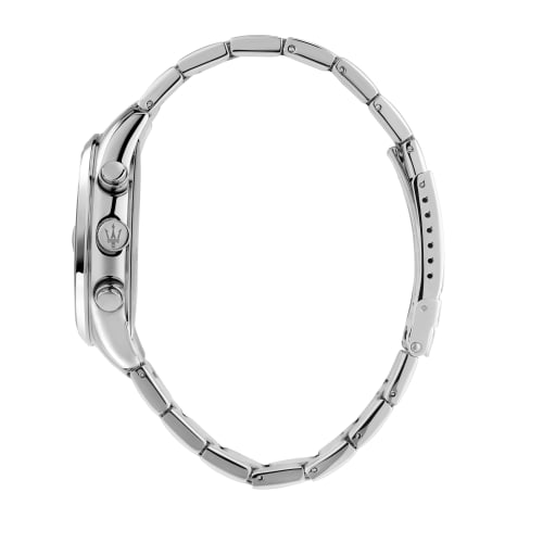 Official Maserati Attrazione 43mm Men's Quartz Watch with Luminous Dial and Hands, Model R8853151010, Japanese Movement, 2-Year Warranty