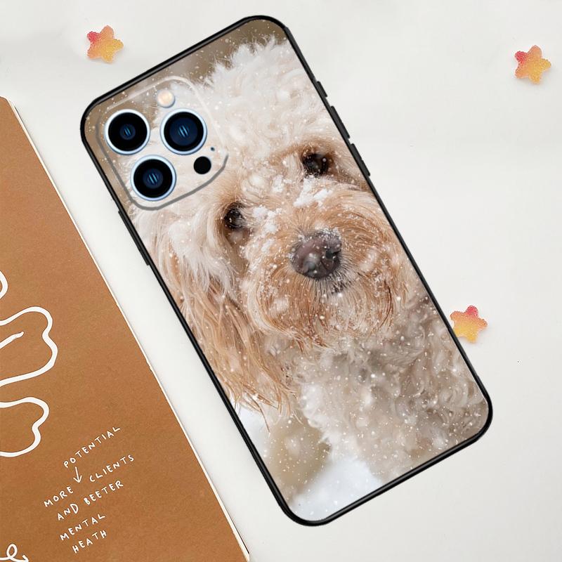 

Cute Cockapoo Dog Phone Case For iPhone 17 Pro Max 14 13 12 11 15 16 Pro Max mini 16 Plus 16e 17 Air Funda iPhone 15 Plus