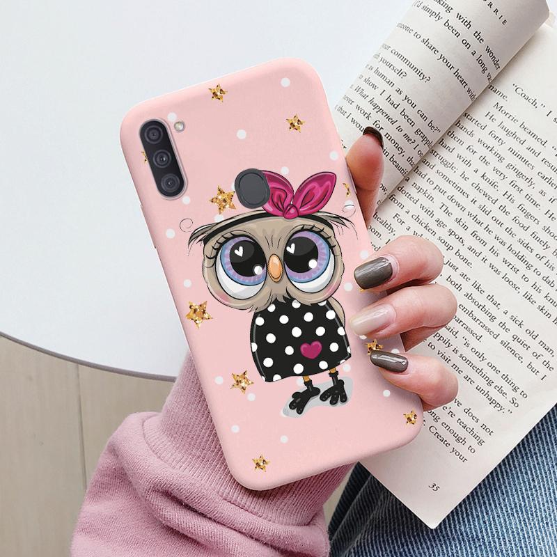 Soft Case For Samsung Galaxy A11 M11 Phone Cover Cute Flowers Butterfly Fundas TPU Coque For Samsung A11 A 11 M GalaxyA11 Bumper