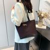 Fashion casual single shoulder armpit large capacity college style tote bag new commuter handbag