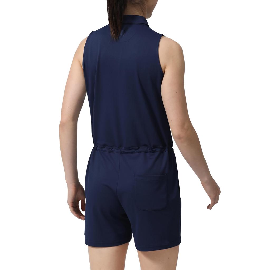 FootJoy Women's Sleeveless Romper Shirt, Navy, Size L, FJW-S24-S12, 81962-L