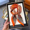 Zhang Ruonan Silk Scarf: Women's 2025 Spring/Summer Retro Neck Tie Accessory - High-End Small Square Neckerchief