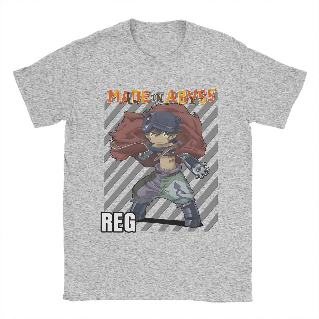 Reg Made In Abyss Tričko Léto Y2K Vtipná Trička 100% Bavlna Trendy Cool Tričko Pro Dospělé Krátký Rukáv Ležérní Oblečení