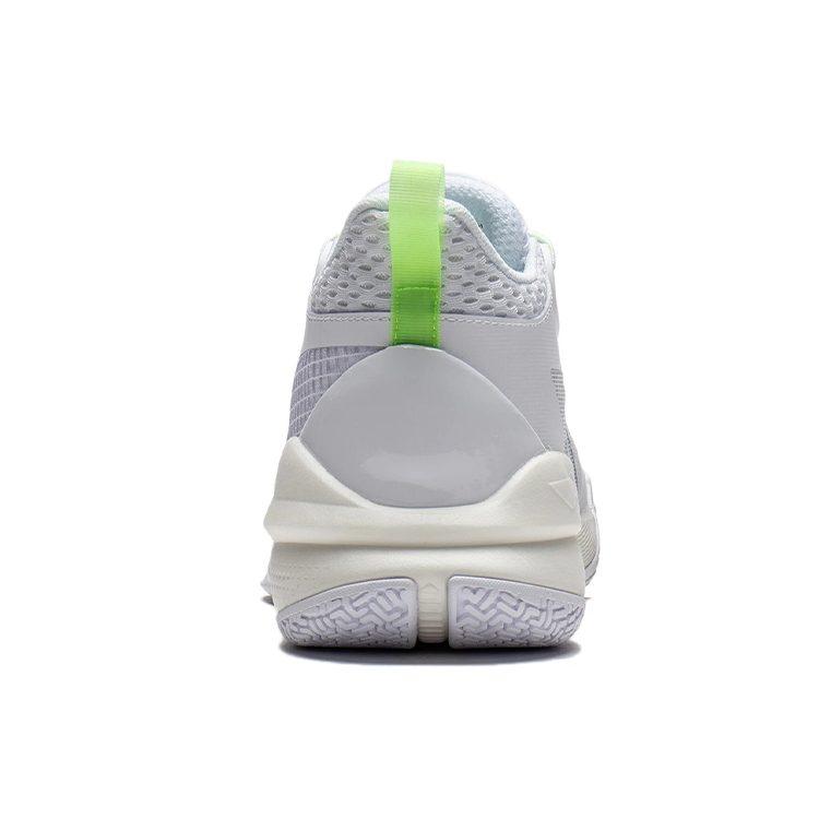 Li Ning Sonic 10 Team Basketballschuhe Herren Mittelhoch Standard Weiß/Neongrün ABPS015-1