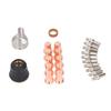 23PCS Set Plasma Cutter Consumables Plasma Cutting Nozzle Electrode Shield Cup and Ring