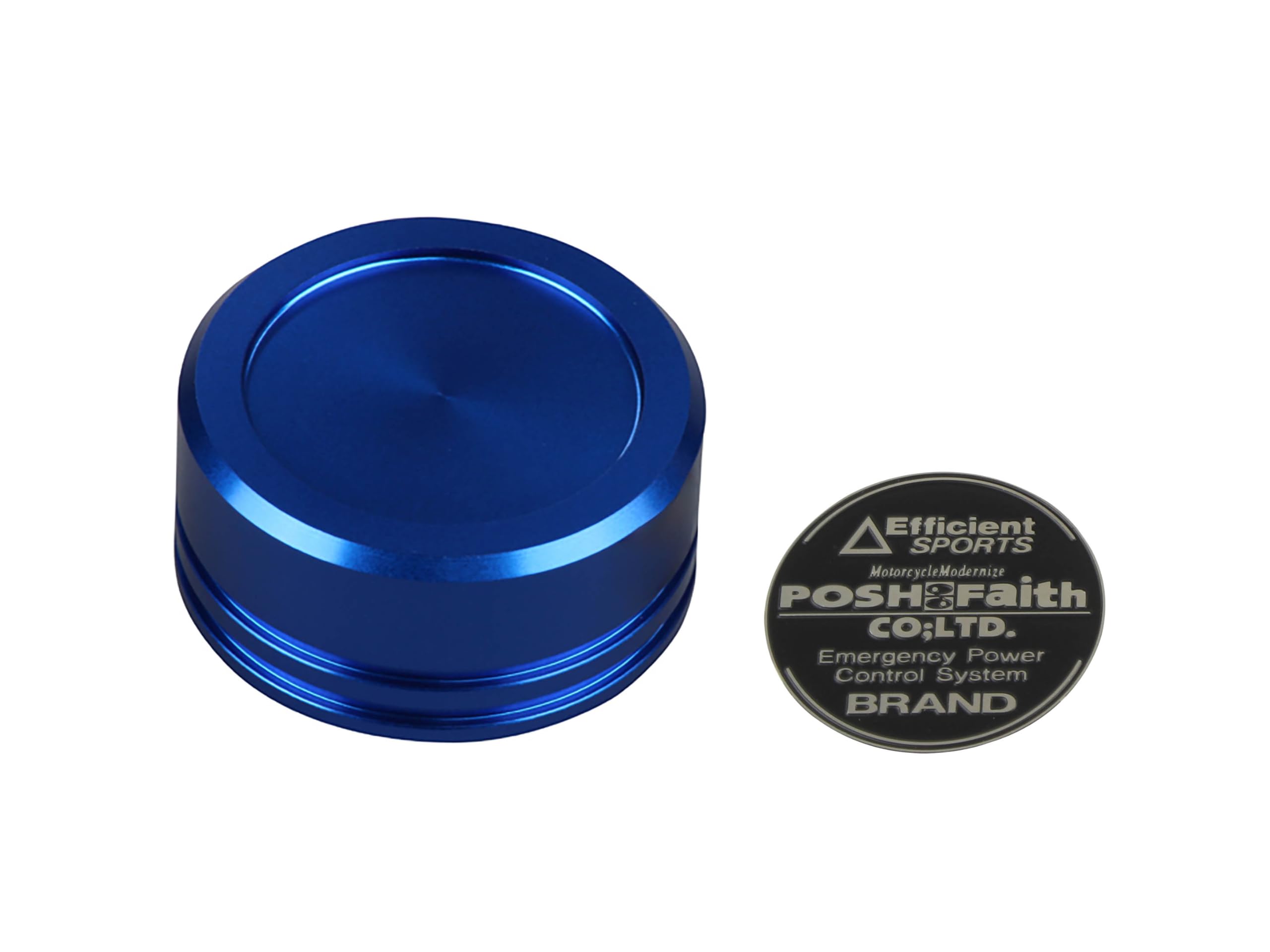 POSH FAITH Motorcycle Parts Master Cylinder Cap for NISSIN Diameter GALESPEED Blue (Outer 38mm) GS15/GS15SR 500154-01