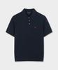 BROOKS BROTHERS Cotton Cable Polo Short Sleeve Sweater (Dark Navy) (Bbwtmog204)