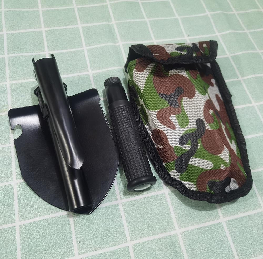 

1 шт. Саперна лопата для вулиці Багатофункціональна Складана Автомобільна Чотири в одному Нержавіюча Сталь Рятувальна Лопата Кемпінг Маленька