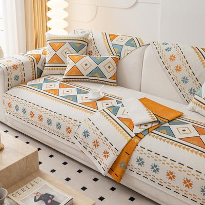 Μποέμ στυλ σενίλ μαξιλάρι καναπέ αντι-γρατζουνιά γάτας τέσσερις εποχές γενικό κάλυμμα καναπέ κάλυμμα μαξιλαριού καθίσματος ύφασμα