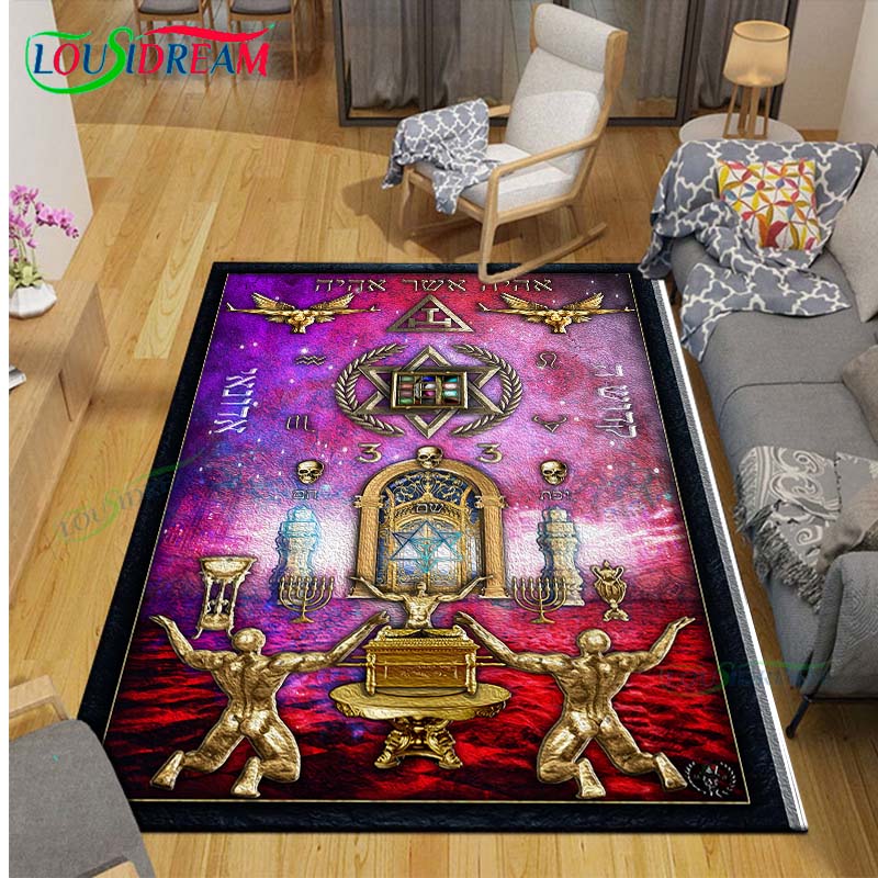 Fashion Freemasonry Carpets Bedroom Becoration Living Room Decoration Carpets for Bed Room Rug Anime Rug  Area Rug