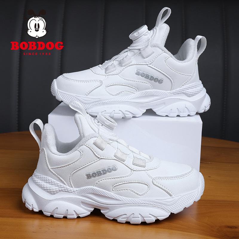 Winter Samt Babu Bohne Jungen Laufschuhe weiße Schuhe kleine weiße Schuhe Kinder zwei Baumwolle verdickt Schulmädchen Schuhe