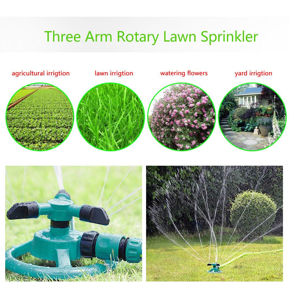 

360 Degree Rotating Sprinkler Garden Lawn Grass Watering System green #1
