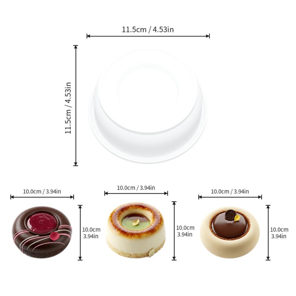 4 inch Chocolate Dessert Mold Food-Grade Silicone French Pastry Baking Mold  Pastry Making