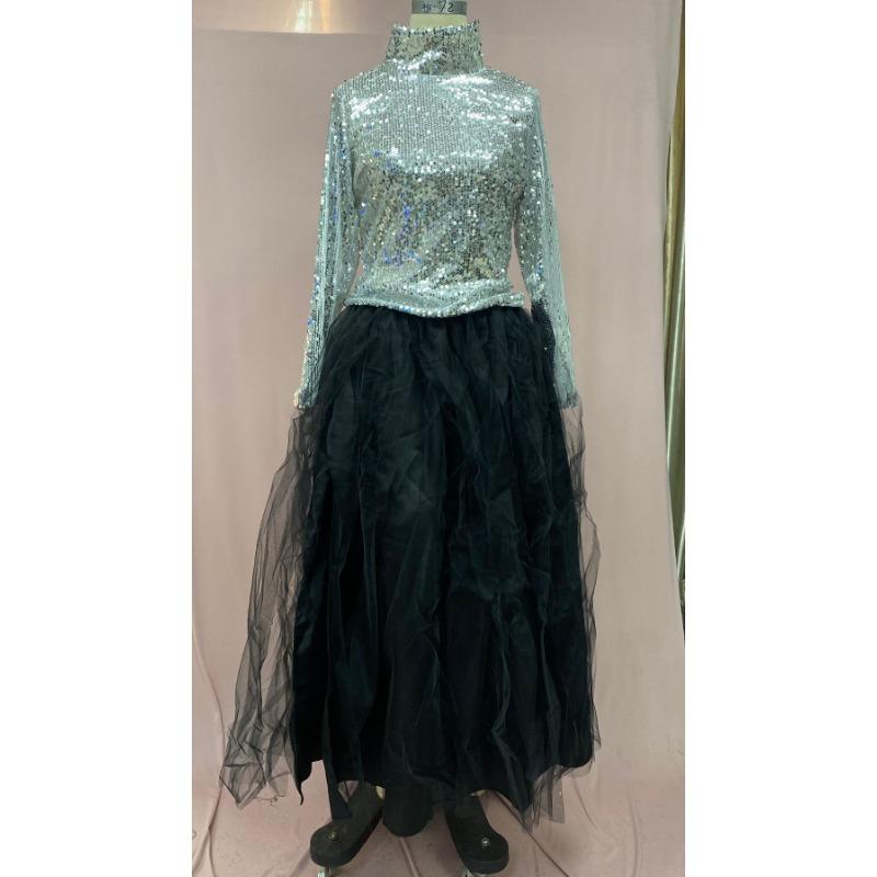 Women's Summer Mesh Long Fishtail Dress Casual Dresses