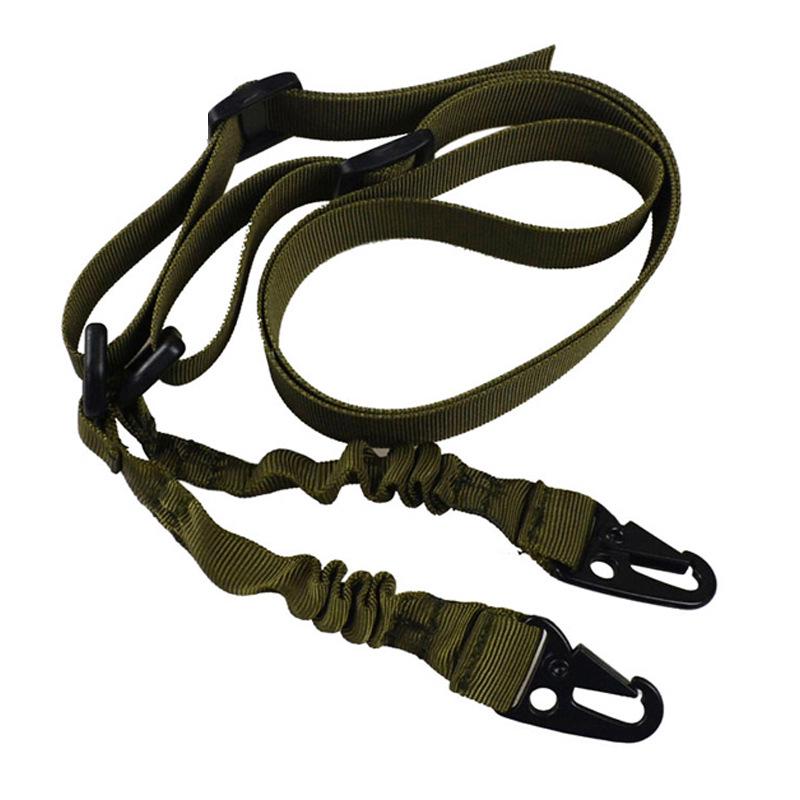Multifunctional Double Point Military Belt and Lanyard Rope - Black