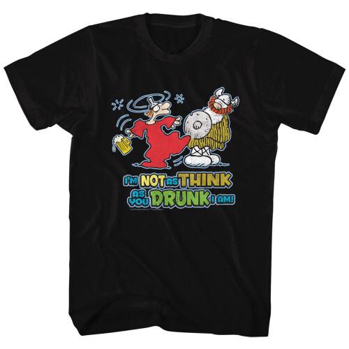 Hagar the Horrible I Am Not Drunk T-shirt - Black Unisex T-Shirt L