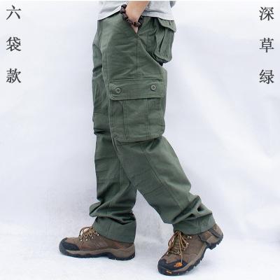 Multi-pocket Overalls Casual Trousers Straight Work Uniform Labor Insurance Sports Loose Men's Trousers Elastic Trousers