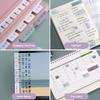 60/120/240pcs Index Sticker Note Half Clear Smooth Writing Tags Marking Organizing Files Reusable Book Tabs Home/School/Office
