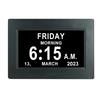 7 Inch Clock With Date And Time For Elderly, Large Digital Clock For Seniors Adjustable Brightness