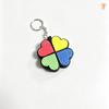 Lucky Four-Leaf Clover Keychain Clickable Buttons Stress Relief Toy Backpack Pendant Party Gift For Kids Adults