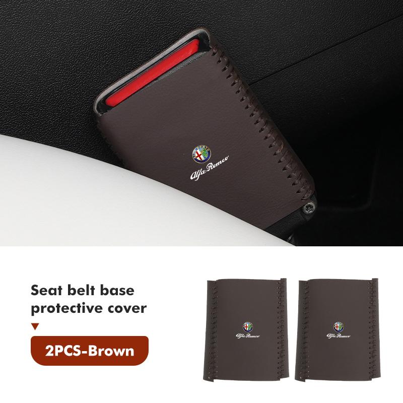OTFDU1 For Alfa Romeo Anti-collision Scratch-proof Car Seat Belt Buckle Protection Cover 159 Giulietta Giulia 147 Mito 156 159 166 GT