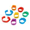 100PCS Chicken Foot Ring Adjustable Size Poultry Leg Digital Label Buckle Ring 6 Colors Plastic Chick Duck Goose Farm Equipment