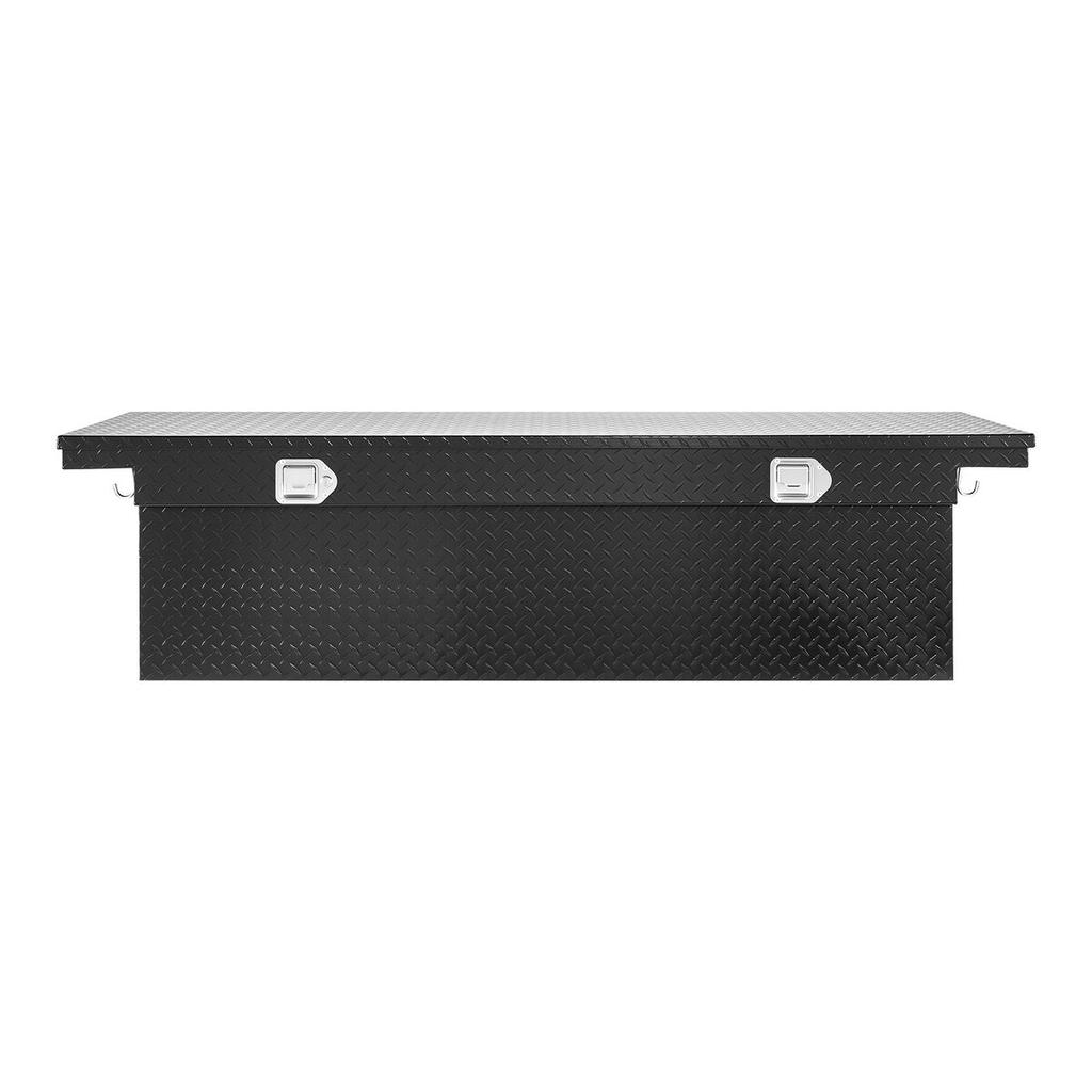 Crossover Truck Werkzeugkasten, 69x20x14 Zoll, Robuster Aluminium-Werkzeugkasten mit Rautenstruktur, Werkzeugkasten für Pickup-Ladefläche, Wohnmobil, Anhänger, Wasserdichte Aufbewahrung