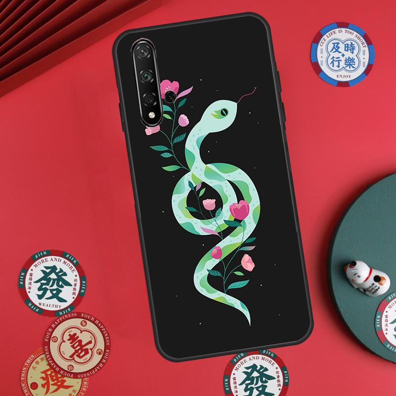 Snake Illustration Art For Huawei Nova Y60 Y70 Y90 Y72 Y73 Y61 Y91 7i 8i 11i 12i 12s 9 10 SE P20 P30 P40 Lite Case