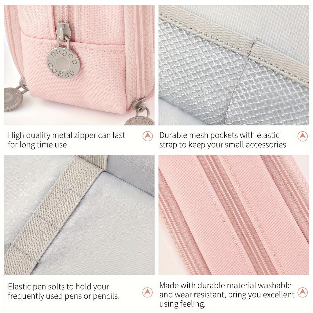 New Extra Large Capacity Portable Pencil Case, Simple Aesthetics Lightweight and Durable, Ideal for Students and Offices