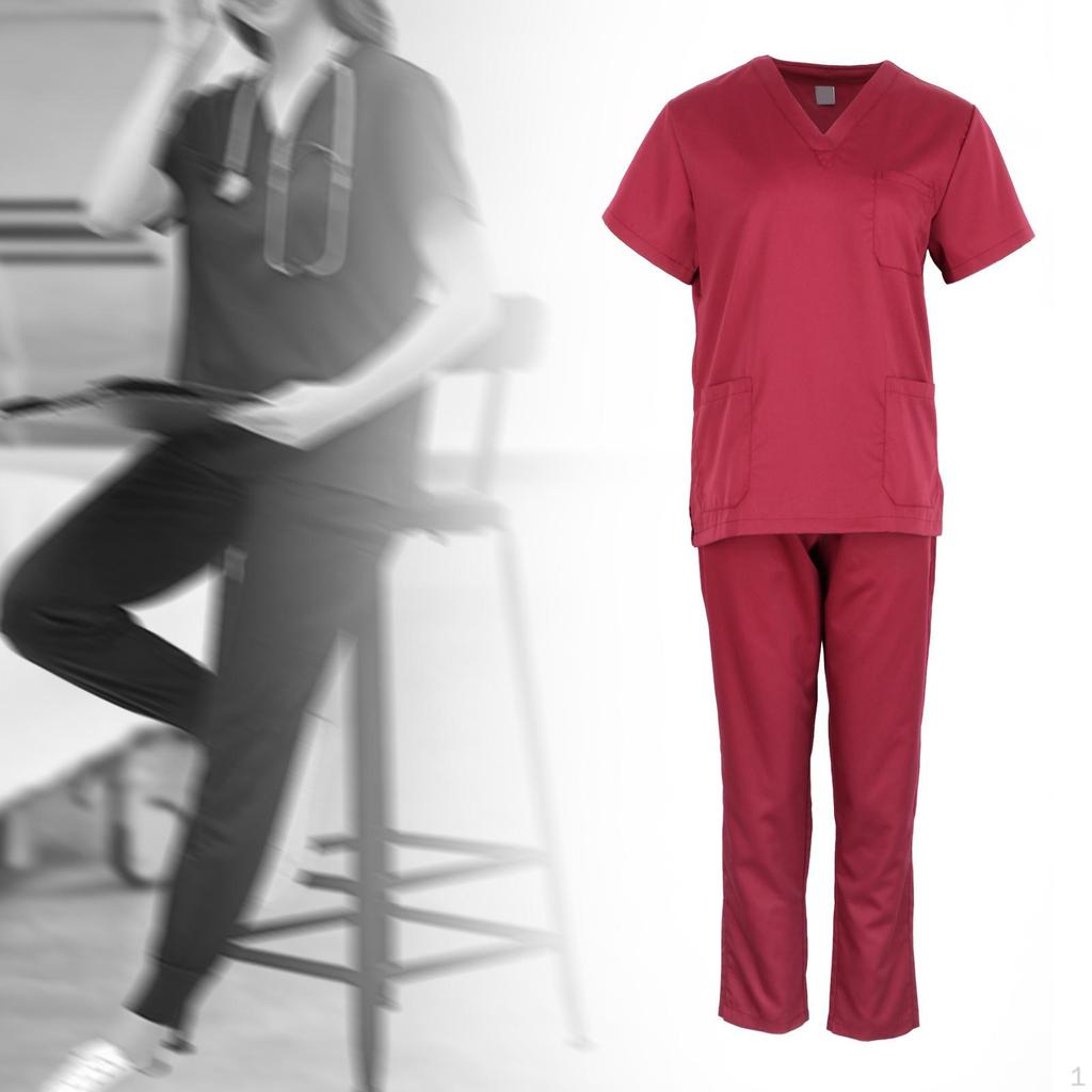 Nursing Scrubs of Uniform Set Suit Part And Panties for