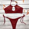 Women's Fashion Sexy Swimwear Two-piece Swimsuit Backless Bikini