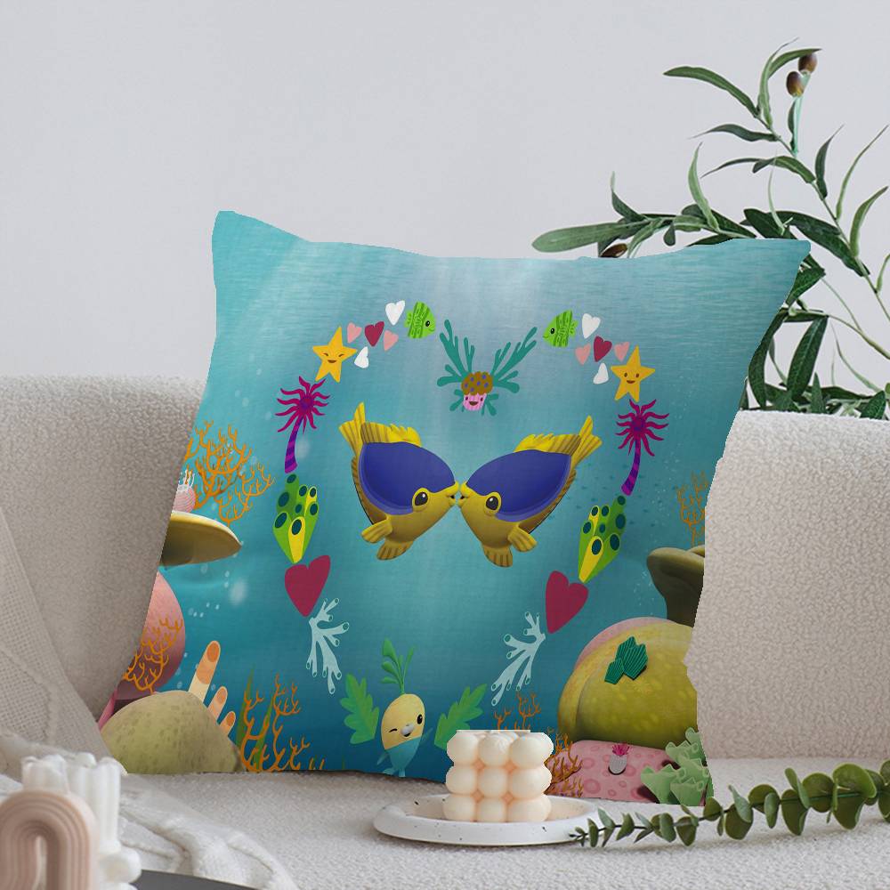 The Octonauts cartoon printed Cushion Cover Inches Farmhouse Decor Home Throw Pillow Covers for Couch Decorations
