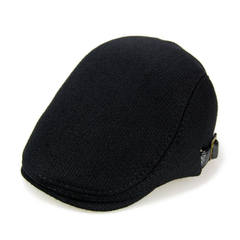 Newsboy Hats for Men Wool Blends Flat Cap Adjustable Ivy Driving Gatsby Hat