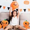 Halloween Pumpkin Plush Toy, Orange Halloween Stuffed Pumpkin Fluffy Plush Toy Cute Pumpkin Cushion Soft Toys for Kids Gift