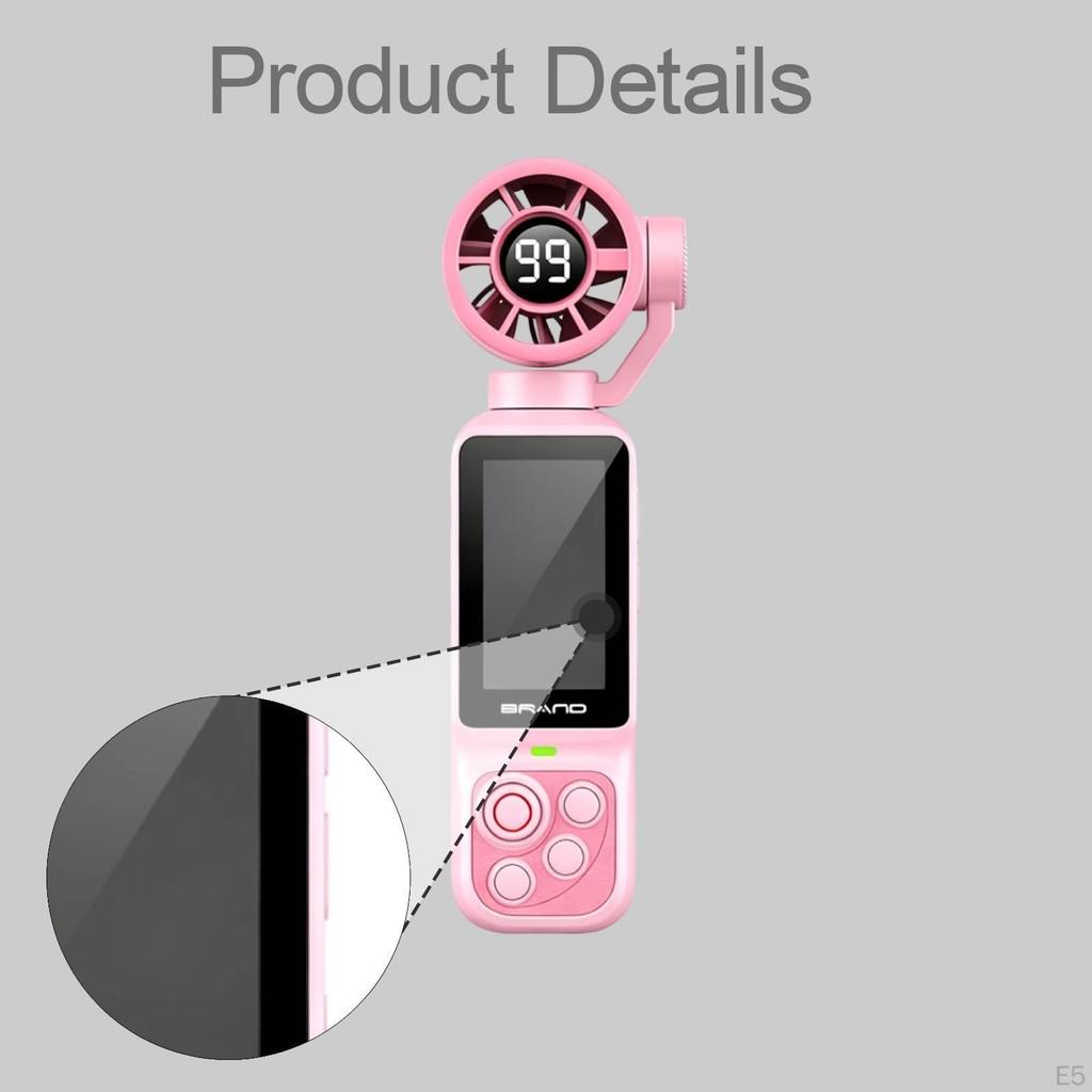 Pocket Fan Camera Flexible Mounting 1080P HD Video Professional Rechargeable