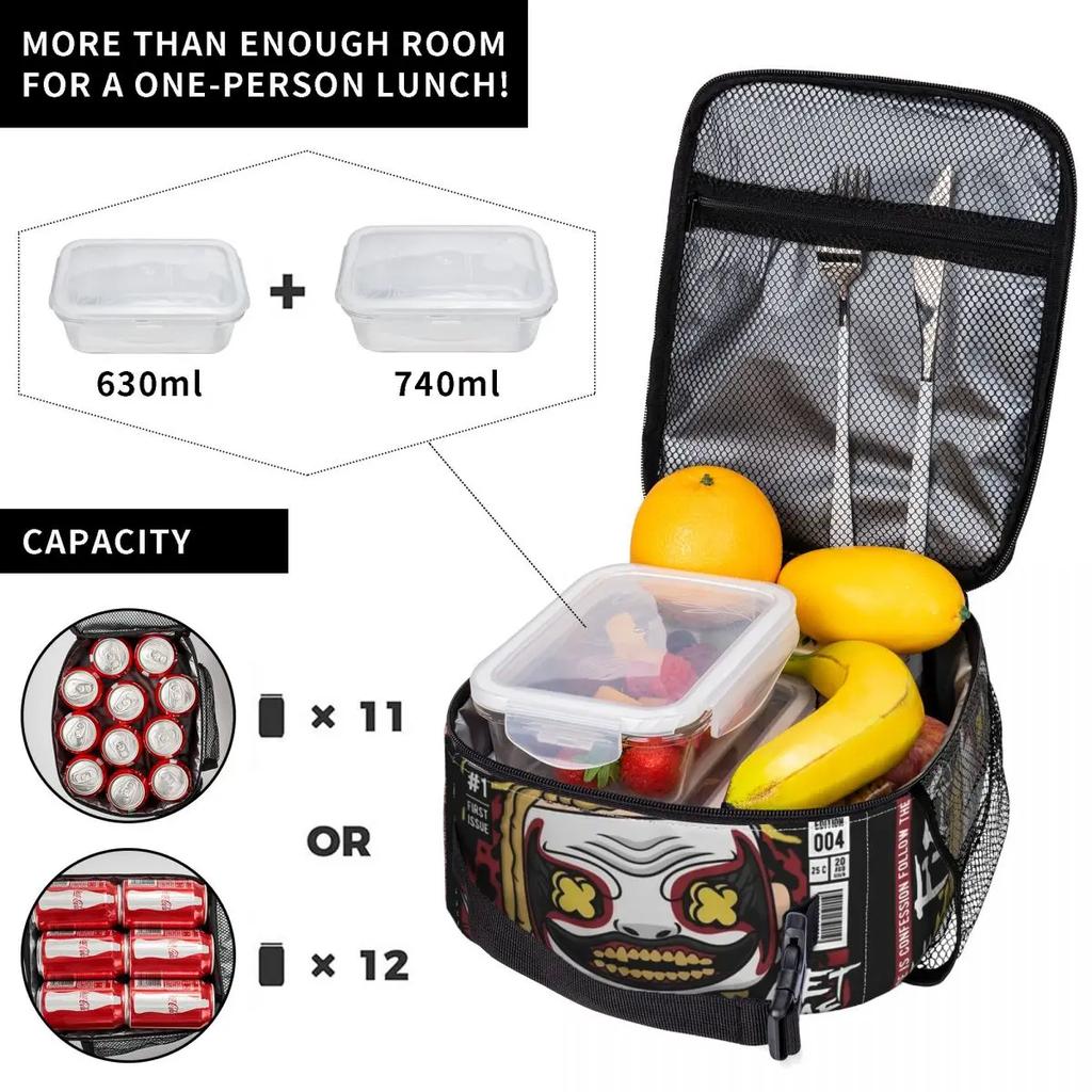 Insulated Lunch Bag Bray Wyatt Merch Vintage The Fiend Comics Storage Food Box Y2K Cooler Thermal Bento Box For School