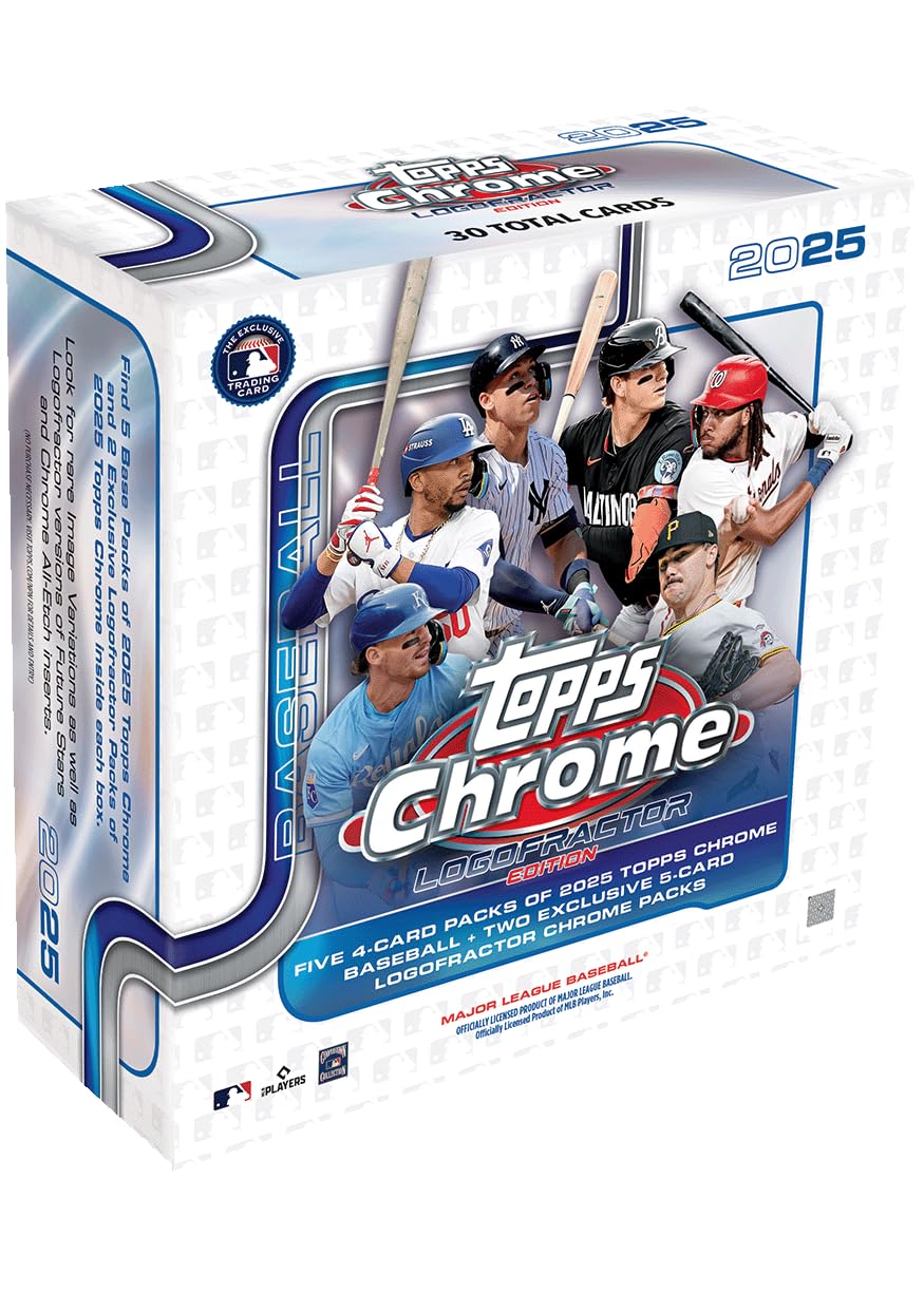 

2025 Topps Chrome Baseball LOGOFRACTOR MEGA - белый