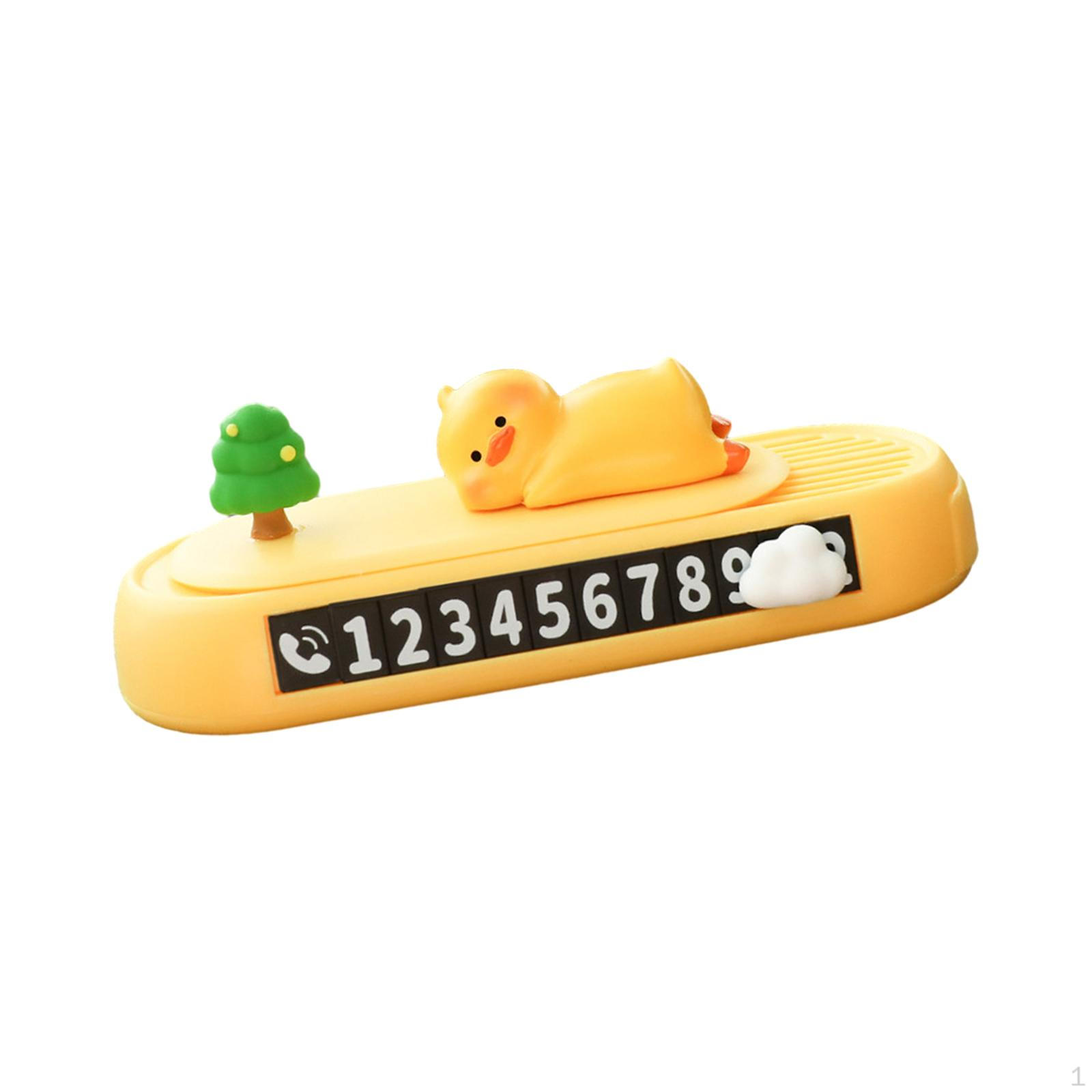 

Автомобильная временная парковочная карта, арома-диффузор, коробка, стоп-телефон, номерной знак, декор для спорта Duck