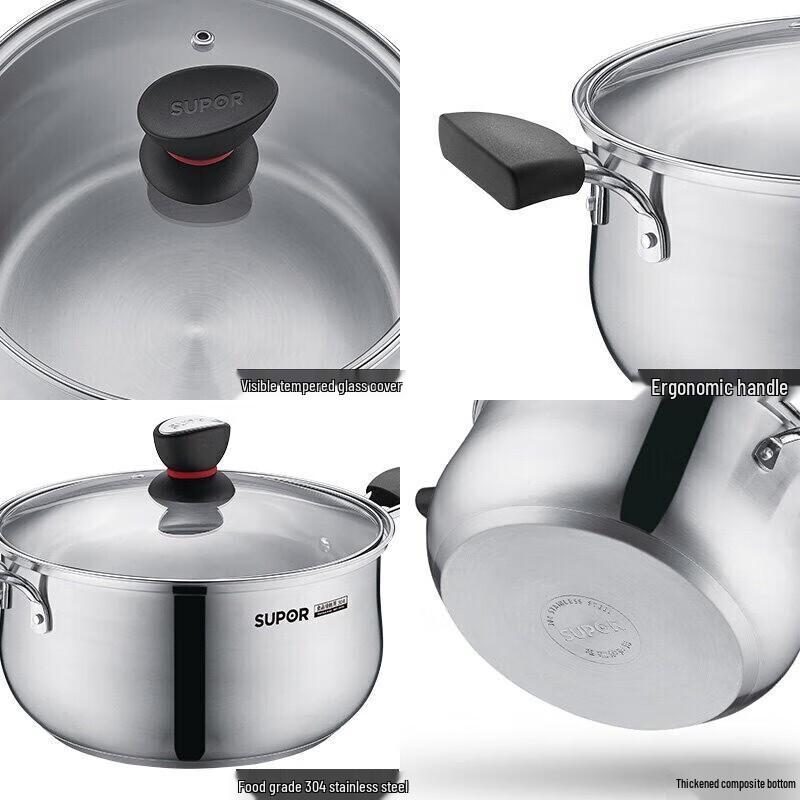 Supor 304 Stainless Steel Thickened Multi-Purpose Soup Pot