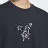 Adidas Shmoofoil Star Rider T-Shirt Cartoon Anime Print Round Neck Short Sleeve Men Tops Legendary-Ink-Blue JD3269