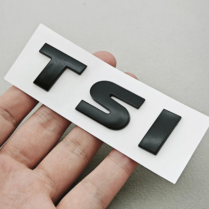 3D TSI Emblem Badge Sticker for Volkswagen Tiguan Golf 7 MK6 Polo Passat B6 B7 MSRE3 Jetta Magotan Trunk Logo Car Styling Accessories
