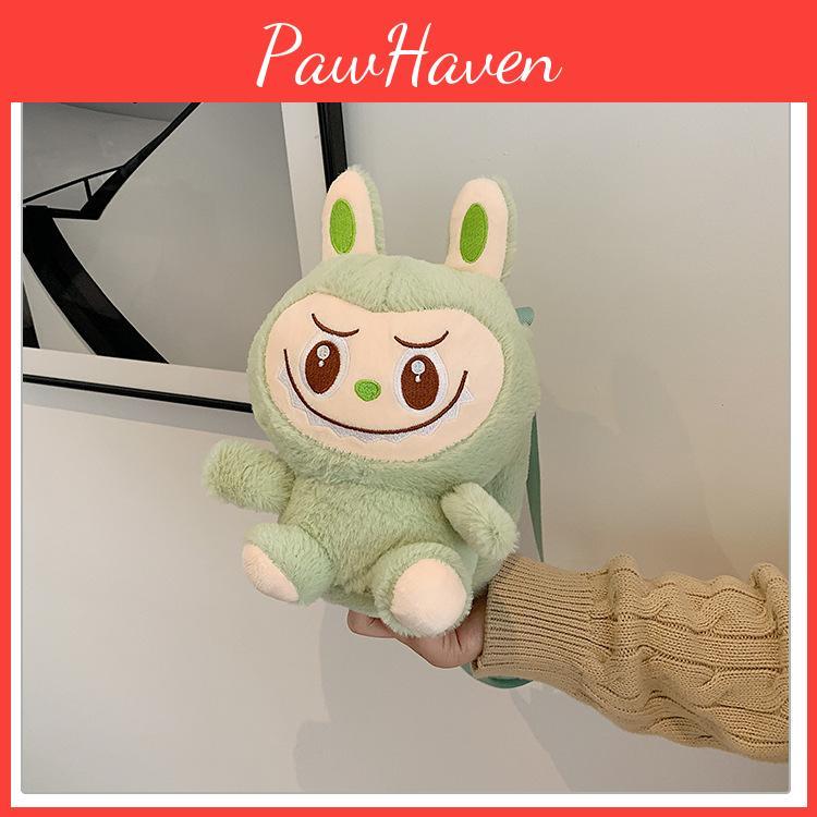 Character Plush Cartoon Shoulder Crossbody Bag For Kids And Use School