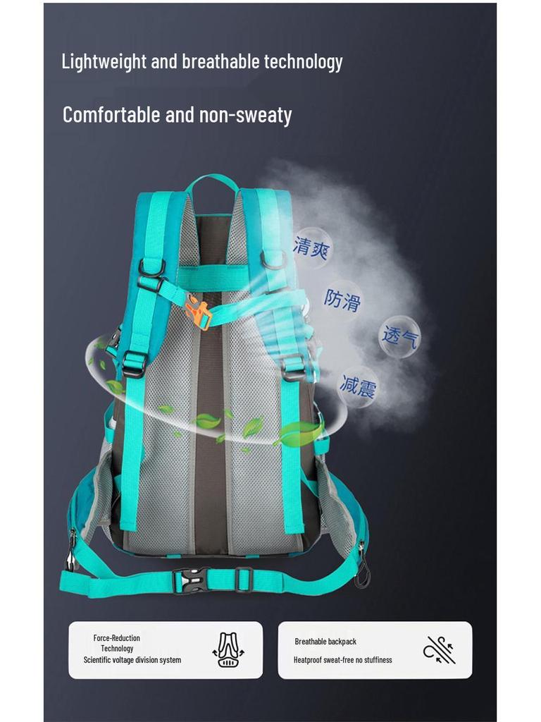 Large Capacity Lightweight Outdoor Hiking Backpack - Ideal for Travel and Sports