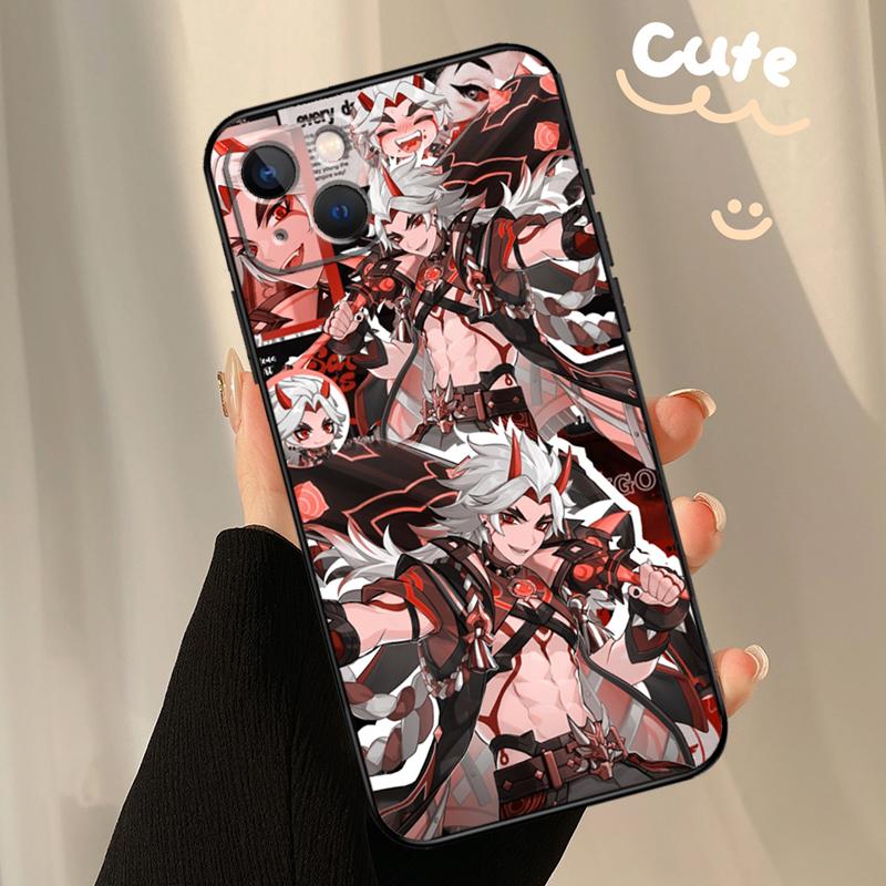 Genshin Impact Arataki Itto Phone Case For Apple iPhone 16 15 14 13 12 11 17 Pro Max Mini 17 Air 16e 16 Plus Back Cover