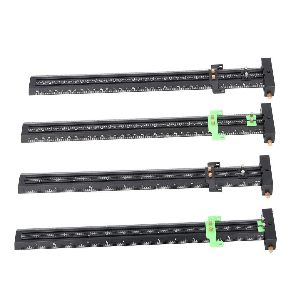 Riglă de scriere tip T din aliaj de aluminiu, multifuncțională, portabilă pentru prelucrarea lemnului, riglă pătrată în T cu stilou pentru