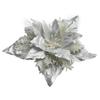 5X Christmas Large Poinsettia Glitter Flower Tree Hanging Party Xmas Decor