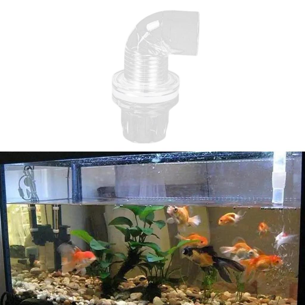 Tank Water Hose Connector Aquarium Adapter Acrylic Converter Clear Leakproof DIY Plumbing